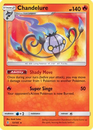 Chandelure 013/145 - SM Guardians Rising Holofoil