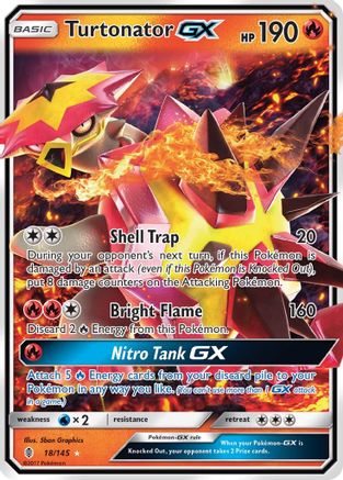 Turtonator GX 018/145 - SM Guardians Rising Holofoil