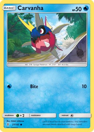 Carvanha 027/145 - SM Guardians Rising Reverse Holofoil