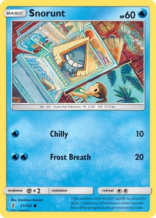 Snorunt 031/145 - SM Guardians Rising