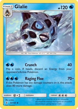 Glalie 032/145 - SM Guardians Rising Reverse Holofoil