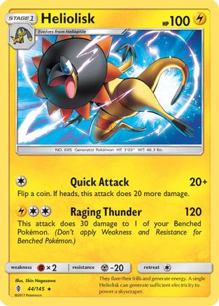 Heliolisk 044/145 - SM Guardians Rising Reverse Holofoil