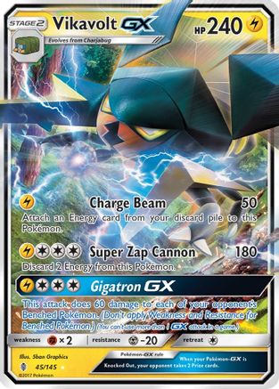 Vikavolt GX 045/145 - SM Guardians Rising Holofoil