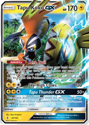 Tapu Koko GX 047/145 - SM Guardians Rising Holofoil