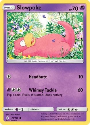 Slowpoke 048/145 - SM Guardians Rising Reverse Holofoil