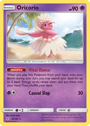 Oricorio 055/145 - SM Guardians Rising Reverse Holofoil