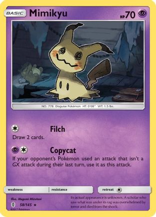 Mimikyu 058/145 - SM Guardians Rising Reverse Holofoil