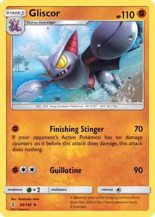 Gliscor 068/145 - SM Guardians Rising Reverse Holofoil