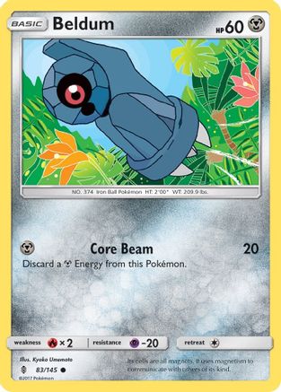 Beldum 083/145 - SM Guardians Rising Reverse Holofoil