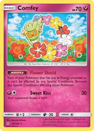 Comfey 093/145 - SM Guardians Rising Reverse Holofoil