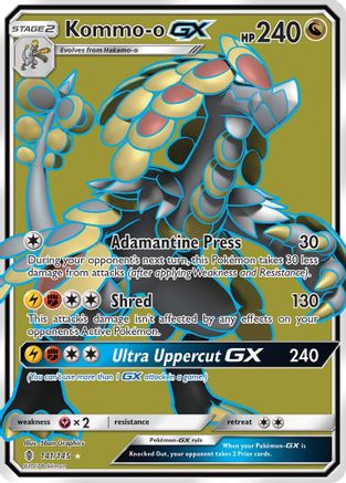 Kommo-o GX (Full Art) 141/145 - SM Guardians Rising Holofoil