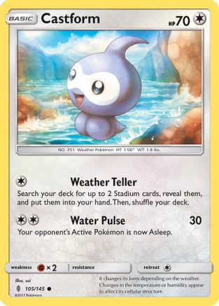 Castform 105/145 - SM Guardians Rising