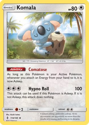 Komala 114/145 - SM Guardians Rising Reverse Holofoil