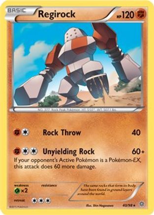 Regirock (XY Ancient Origins) 040/098 - Deck Exclusives Holofoil