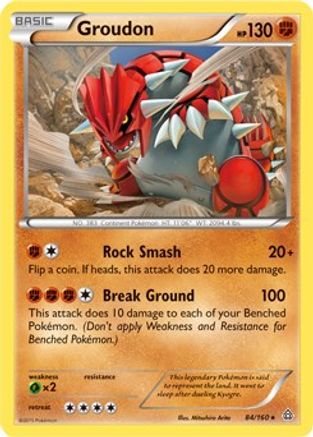 Groudon (XY Primal Clash) 084/160 - Deck Exclusives Holofoil