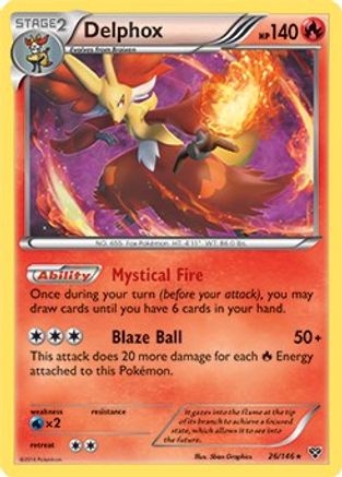 Delphox (XY Base Set) 026/146 - Deck Exclusives