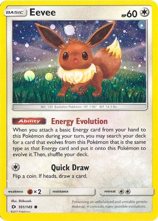 Eevee (Cosmos Holo) 101/149 - Miscellaneous Cards & Products Holofoil