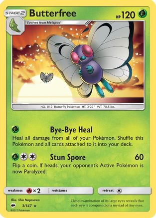 Butterfree 003/147 - SM Burning Shadows