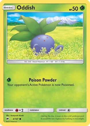 Oddish 004/147 - SM Burning Shadows