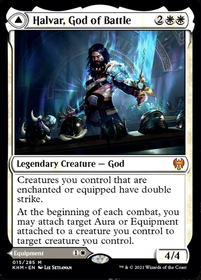 Halvar, God of Battle // Sword of the Realms (KHM-015) - Kaldheim Foil
