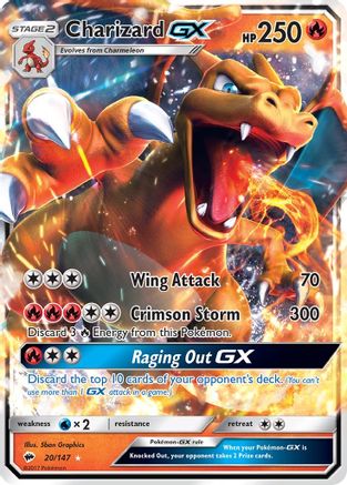 Charizard GX 020/147 - SM Burning Shadows Holofoil