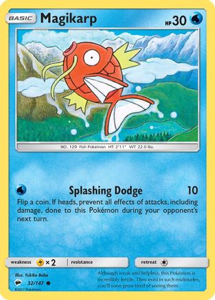 Magikarp 032/147 - SM Burning Shadows Reverse Holofoil
