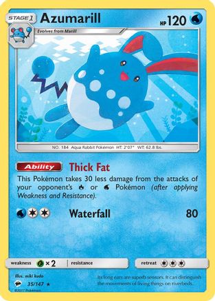 Azumarill 035/147 - SM Burning Shadows