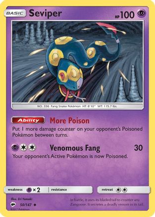 Seviper 050/147 - SM Burning Shadows
