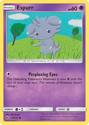 Espurr 059/147 - SM Burning Shadows Reverse Holofoil
