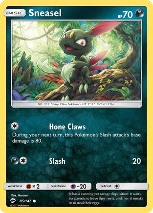 Sneasel 085/147 - SM Burning Shadows