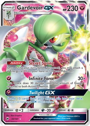 Gardevoir GX 093/147 - SM Burning Shadows Holofoil