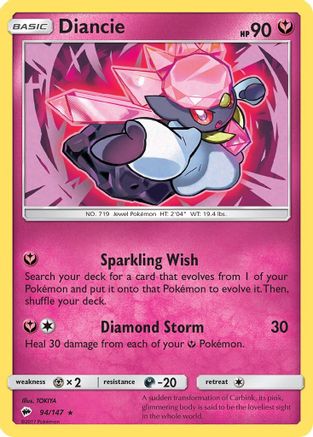 Diancie 094/147 - SM Burning Shadows Holofoil