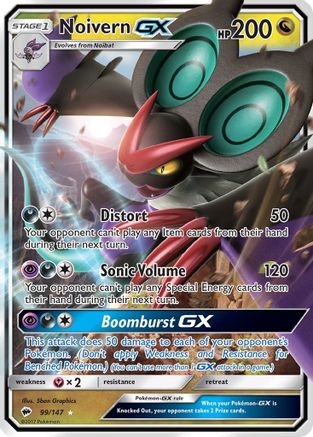 Noivern GX 099/147 - SM Burning Shadows Holofoil