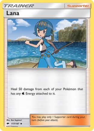 Lana 117/147 - SM Burning Shadows Reverse Holofoil