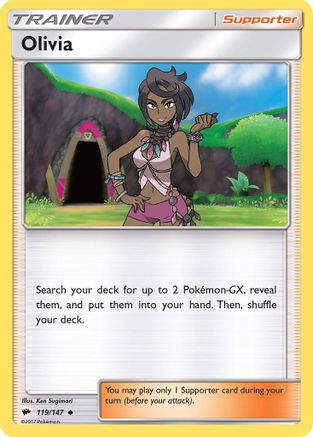Olivia 119/147 - SM Burning Shadows Reverse Holofoil