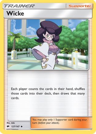 Wicke 127/147 - SM Burning Shadows Reverse Holofoil