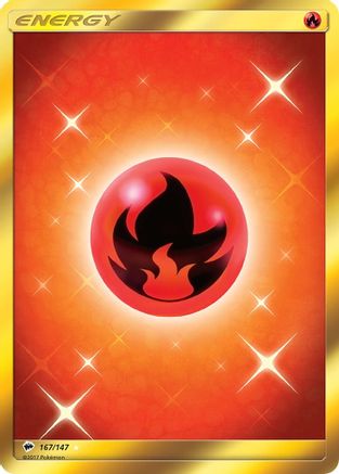 Fire Energy (Secret) 167/147 - SM Burning Shadows Holofoil