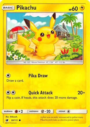 Pikachu 030/111 - SM Crimson Invasion