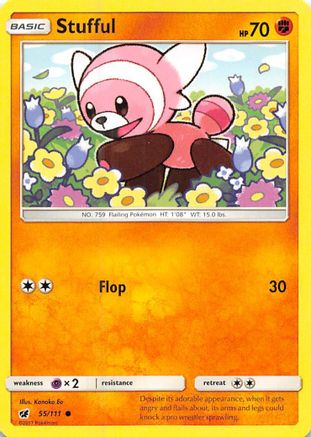 Stufful 055/111 - SM Crimson Invasion Reverse Holofoil