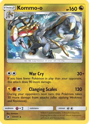Kommo-o 077/111 - SM Crimson Invasion Reverse Holofoil