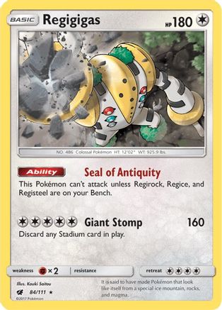 Regigigas 084/111 - SM Crimson Invasion Holofoil