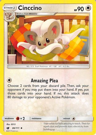 Cinccino 086/111 - SM Crimson Invasion
