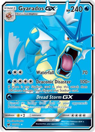 Gyarados GX (Full Art) 101/111 - SM Crimson Invasion Holofoil