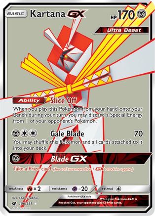 Kartana GX (Full Art) 106/111 - SM Crimson Invasion Holofoil