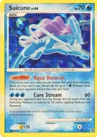 Suicune (Cracked Ice Holo) 019/132 - Miscellaneous Cards & Products Holofoil