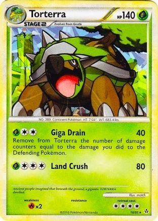 Torterra (Cracked Ice Holo) 010/95 - League & Championship Cards Holofoil