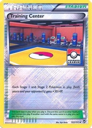 Training Center (Pokemon League) 102/111 - League & Championship Cards Reverse Holofoil