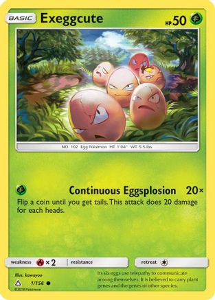 Exeggcute 001/156 - SM Ultra Prism Reverse Holofoil
