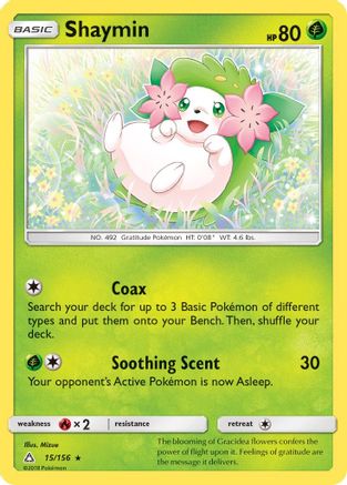 Shaymin 015/156 - SM Ultra Prism Reverse Holofoil