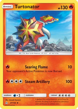 Turtonator 027/156 - SM Ultra Prism Reverse Holofoil